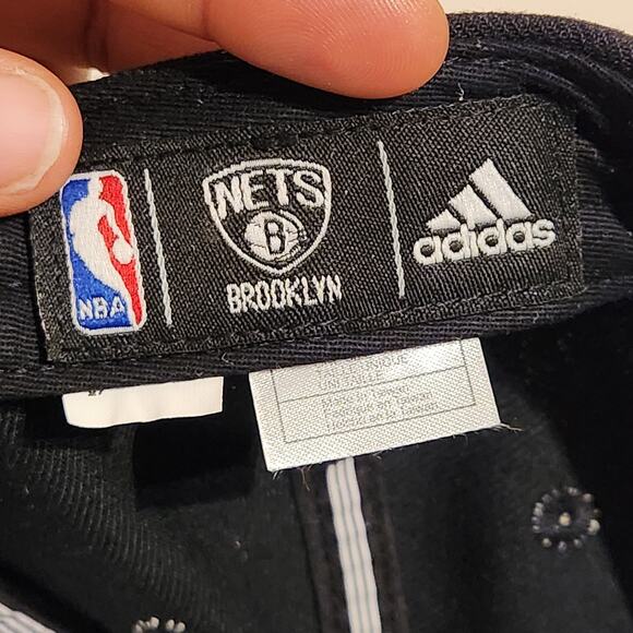 Adidas Brooklyn Nets New Era NBA Black Snapback Adjustable Hat Cap Basketball - Picture 5 of 7